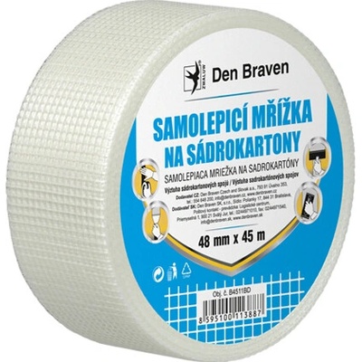 Den Braven Samolepiaca mriežka na sadrokartóny 45 m biela
