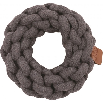 M Pets Coto bavlněná hračka kruh šedý 13 cm