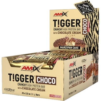 Amix Nutrition Tigger Zero CHOCO Protein Bar [20 х 60 грама] Марципан