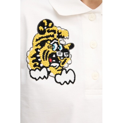 Памучна тениска с яка Kenzo (FF52TS1704SB.02)