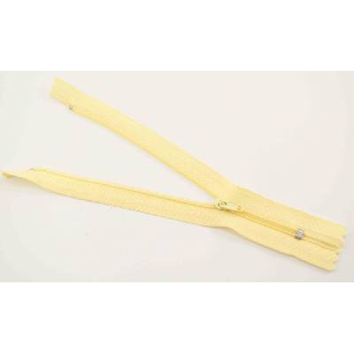 Nedeliteľný jemný plastový špirálový zips (veľkosť číslo 3) rôzne farby - dĺžka 12 cm - 60 cm 16 cm Svetlo žltá
