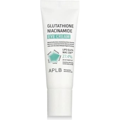 APLB Glutathione Niacinamide Eye Cream околоочен крем за озаряване, стягане и хидратиране на зоната около очите 20 ml унисекс