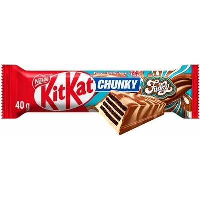KitKat Chunky Funky oblátka v mliečnej čokoláde a bielej poleve 40 g