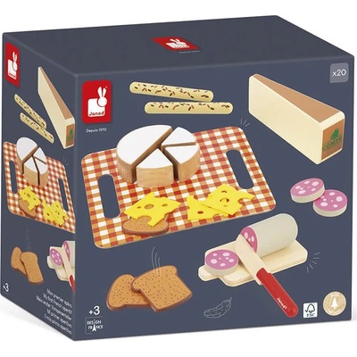 Janod Игрален комплект Janod - Сет за сандвичи (J06597)