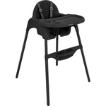 KikkaBoo Стол за хранене 2в1 Jammy Black (31004010177) - salemax