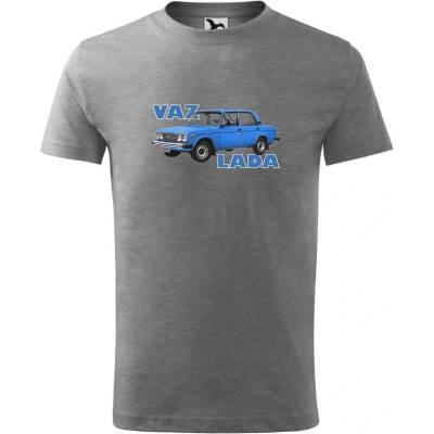 Tričko Lada 2101 modrá sivá