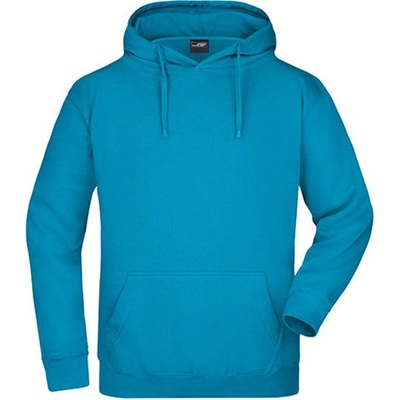 James & Nicholson Unisex mikina s kapucňou JN047 Turquoise