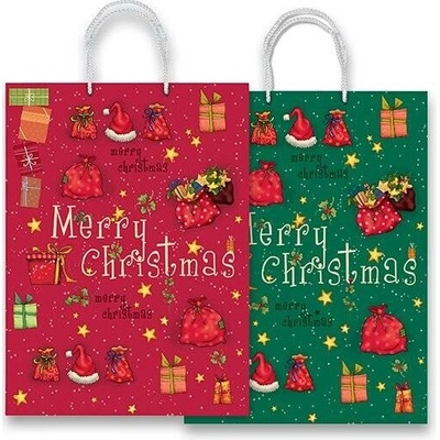Sadoch Merry Christmas - dárková taška - 205 x 115 x 260 mm