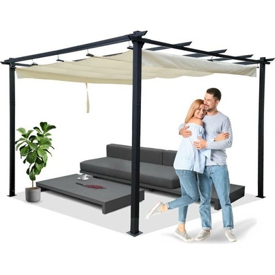 Tomido Zahradní pergola, terasový altán, 3x3x2,4 m SP0835 J-SP0835