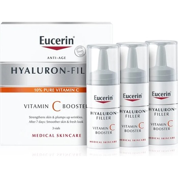 Eucerin Hyaluron-Filler Vitamin C Booster озаряващ серум против бръчки с витамин С 3x8ml