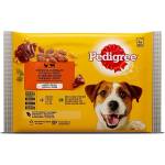 PEDIGREE Мокра храна за кучета в желе Pedigree пауч с птиче, говеждо и дроб, 4 х 100 г