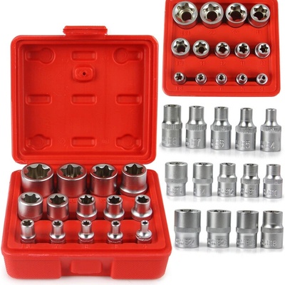 Nástrčné kľúče vnútorný torx E4-E24 14ks