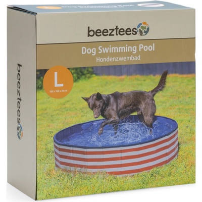 Beeztees bazén pre psov Doggy Dip červený biely L 160 x v 30 cm