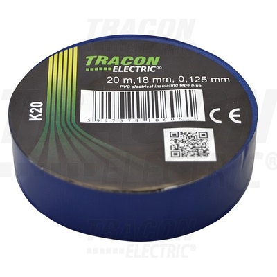 Tracon Izolačná páska 20 m × 18 mm modrá K20