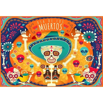 Bluebird Puzzle - Puzzle Dia de los Muertos 300 - 300 piese