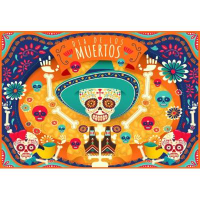 Bluebird Puzzle - Puzzle Dia de los Muertos 300 - 300 piese