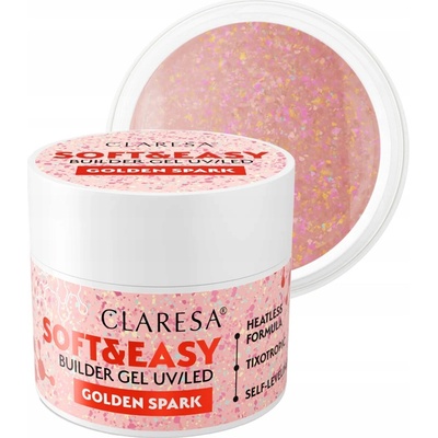 Claresa stavební gel Soft Easy golden spark 12g