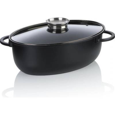 Kela Дълбока овална тава kela atura с керамично покритие и капак - 45 х 28 см (kela 15173)