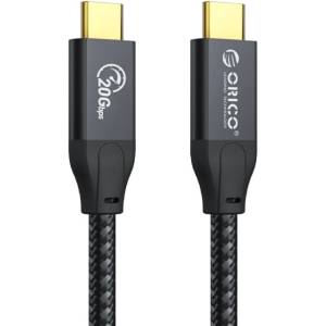 ORICO Кабел Type-C/Type-C 0.5м Orico CM32-05BK 20Gbps (RV3FA5336C)