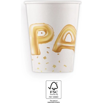 Image 1 of Procos Хартиени чаши - Golden celebration 8 бр