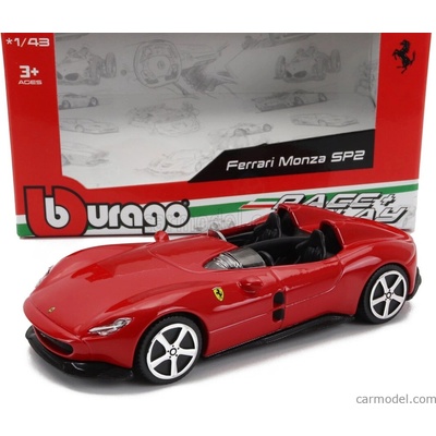 Bburago Ferrari Monza Sp2 2018 Rosso Corsa červená 1:43