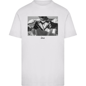 Mister Tee Тениска Heart Sign Tee white XXLUB-MT4017-00220 - Тъмносив, размер 3XL