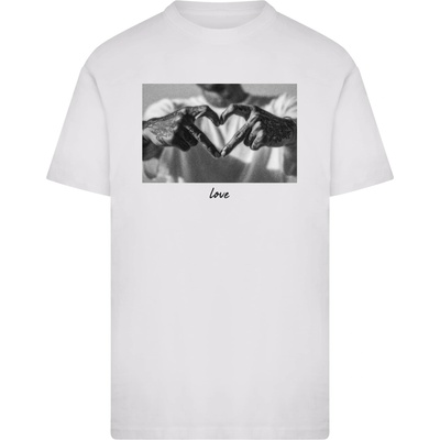 Mister Tee Тениска Heart Sign Tee white XXLUB-MT4017-00220 - Тъмносив, размер 3XL
