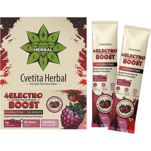 Cvetita Herbal 4ELECTRO BOOST Electrolyte Sachets [30 Сашета] Горски плодове