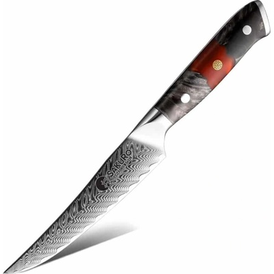 SaKuRo Steakový nůž z damaškové oceli Sakai 12,7 cm