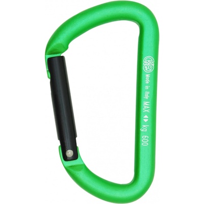 Kong Карабинер за екипировка Kong Mini D Gear carabiner - Green / Black - размер Straight Gate (324-0037-0511)