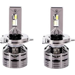  Комплект от 2 броя LED ЛЕД диодни крушки H4 Х4 12V 150W 15000lm за фарове Canbus без грешки 6000К къси/дълги