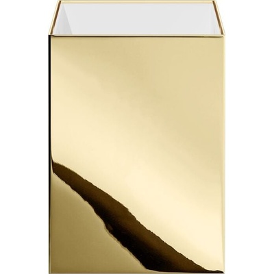 DECOR WALTHER Кошче за отпадъци в баня Corner 24 см злато (0614020)