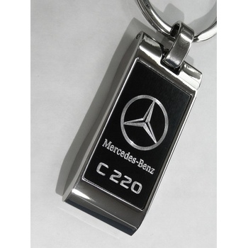 Prívesok na kľúče MERCEDES ML C E A B G S SLK W 116 123 GLC 220 + gravírovanie