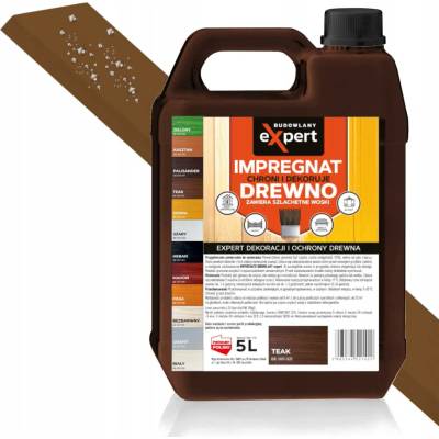 IMPREGNAT barva na dřevo s VOSKY 5 l TEAK