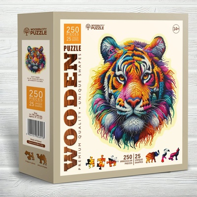 Wooden City - Puzzle Soft Tiger - 250 piese