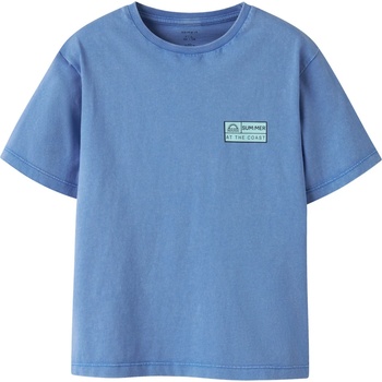 NAME IT Детска тениска Name it Kid's Fandel S/S Top T-shirt - Palace Blue - размер 110 (EU) (704-6375-0214)