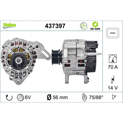 Alternátor VALEO 437397
