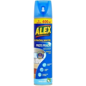 Alex na všetky povrchy proti prachu antistatický sprej s vôňou záhrady po daždi 400 ml