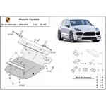 Scut Motor - Румъния Метална кора под двигател porsche cayenne (955) от 2002 до 2007 (73803)