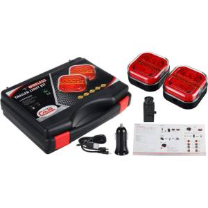  Комплект Безжични Led Стопове Wireless С Магнит Neon 12V-24V за Ремарке Платформа и др