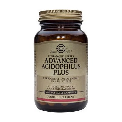 Solgar Хранителна добавка пробиотици Acidophilus Plus , Solgar Advanced Acidophilus Plus 60 Caps Probiotic