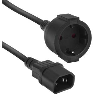 ACT ak5250 захранващ кабел c14 iec - cee, 0, 2 м, черен (ak5250)