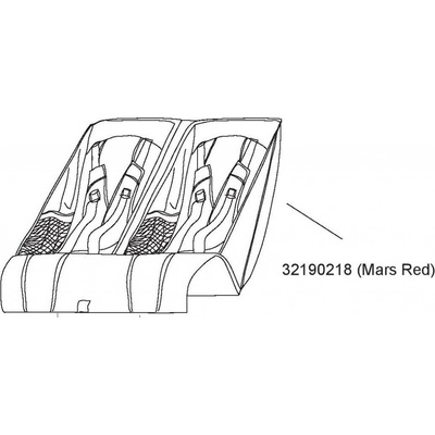 Thule Sedátko Mars Red