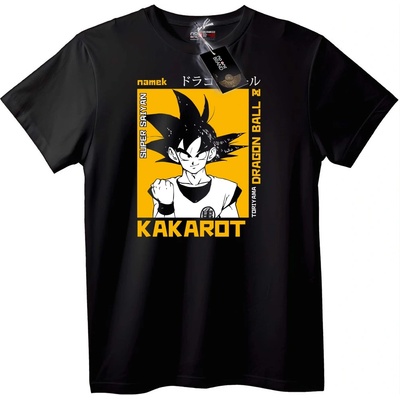 NOONEBRAND Тениска Dragon Ball Z Какарот - 2XL, Black