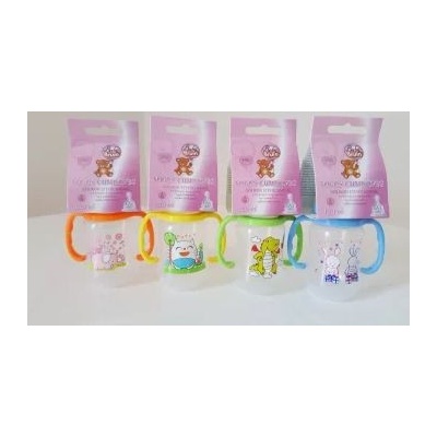 Baby Bruin kojenecká fľaša bez BPA s uškom modrá 125 ml