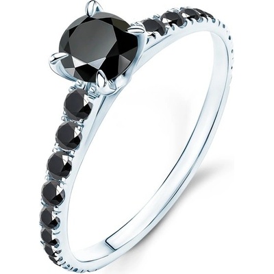 Savicki Zásnubný prsteň Share Your Love biele zlato čierny diamant SYL P5 CZD B
