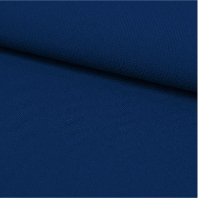 Mondo Italia Jednofarebná látka Panama stretch MIG69 tmavomodrá, šírka 150 cm Modrá Vzorka látky (10x10 cm +/-1 cm)