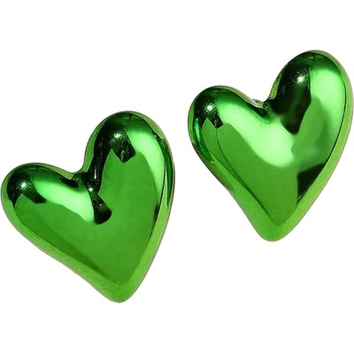 HARAHU Обеците AD-33364 - Herz / Зелена KP33364 (AD-33364)