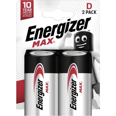 Energizer АЛКАЛНИ БАТЕРИИ enr max alk d chp2 energizer (e302306800)