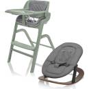 ZOPA Set židlička Inspira + novorozenecký set + houpací základna Pistacio Green